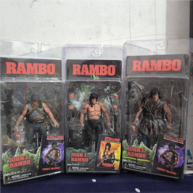 Limbo Game Set - First Blood John J Rambo Actionfigur