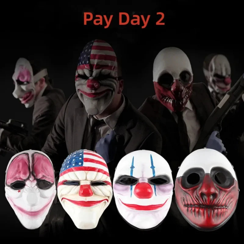 Party Games In Steam - Steam Game Pay Day 2, PVC-Maske,