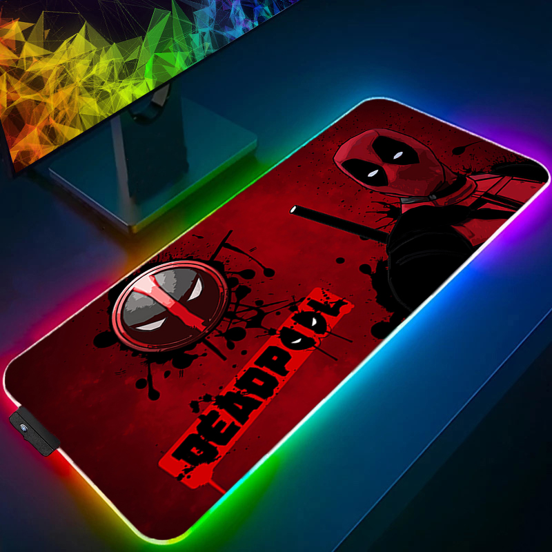 Party Games Pc - LED Mauspad Gaming Hintergrundbeleuchtung Lock Edge