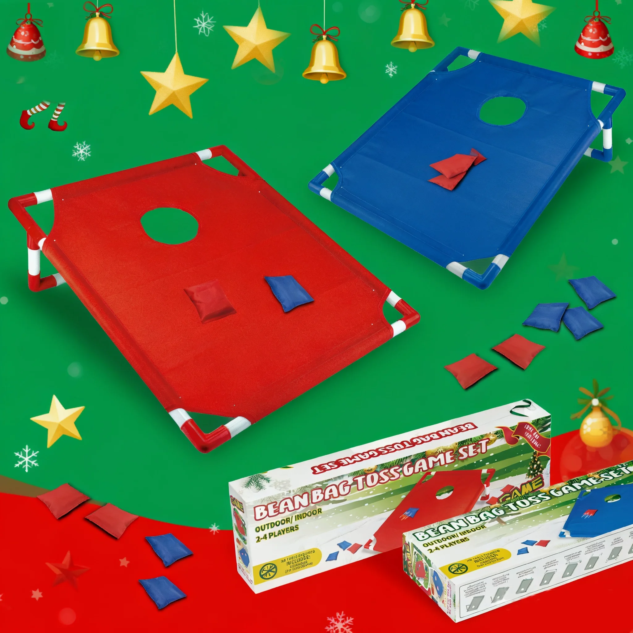 Cornhole Board Set - Tragbares Cornhole-Spielset mit 1 robusten Brett