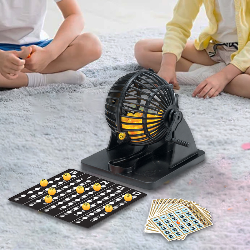 Party Games Console - Bingo-Lotterie-Maschinenkäfig-Sweepstakes für Familie, große Party, Reisen,