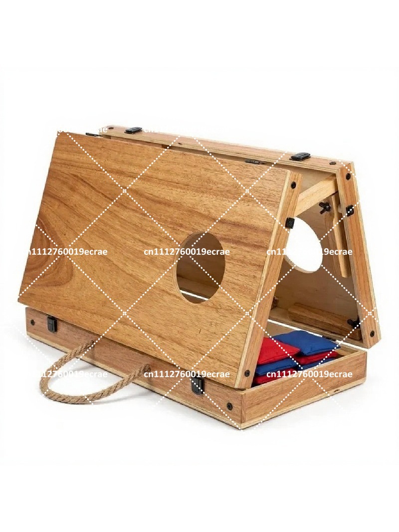 Cornhole Board Set - Hochwertiges, faltbares Cornhole-Set aus Holz mit