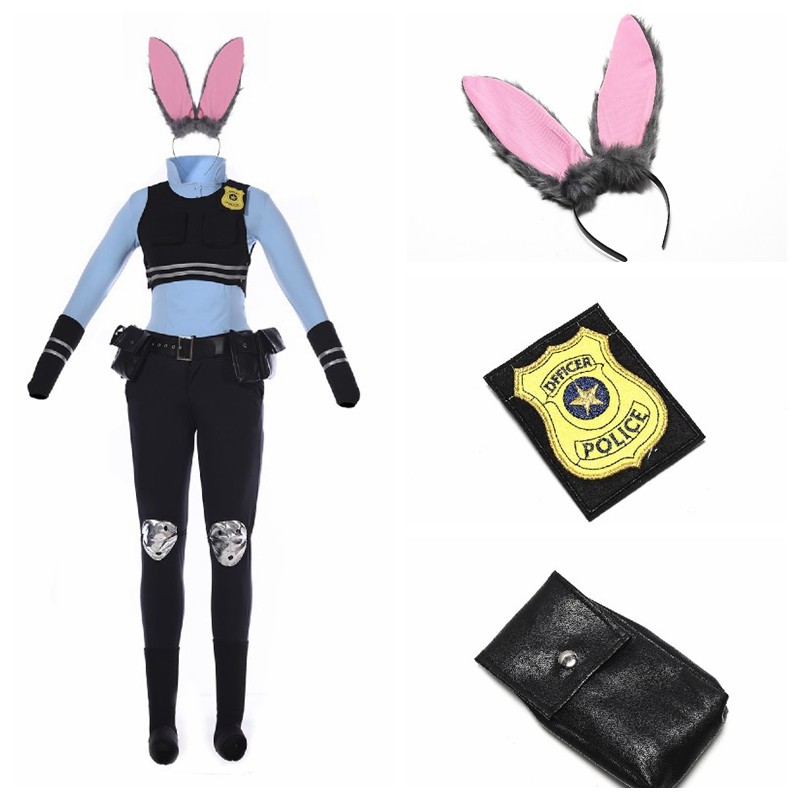Zootopia Party Games - Judy Hopps Cosplay Kostüm für Frauen