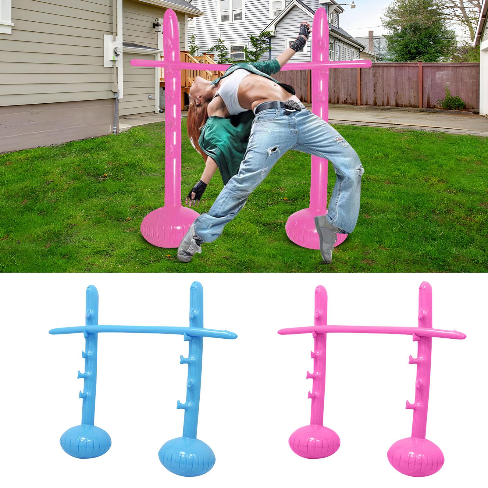 Limbo Game Set - 130CM Aufblasbares Limbo-Spielset mit 2 Stangen