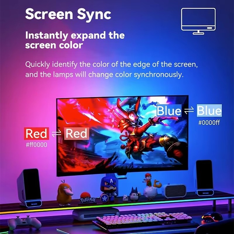 RGB Gaming-Lichtstreifen Monit – Party Games Pc Bewertung und Preis