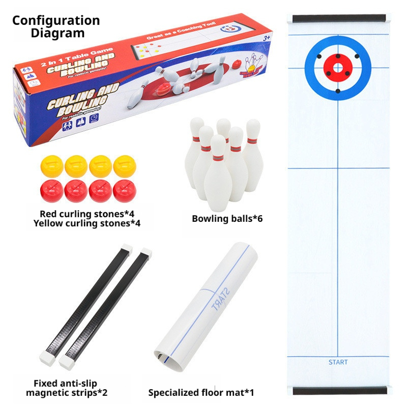 Neues Mini-Curling- und Bowlin – Party Games Console Bewertung und Preis