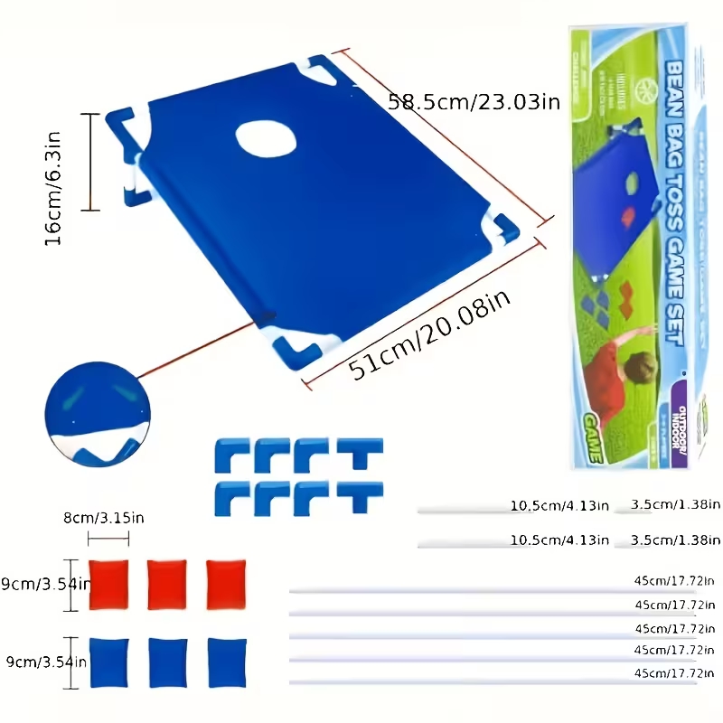 Tragbares Outdoor-Bean-Bag-Wur – Cornhole Board Set Bewertung und Preis