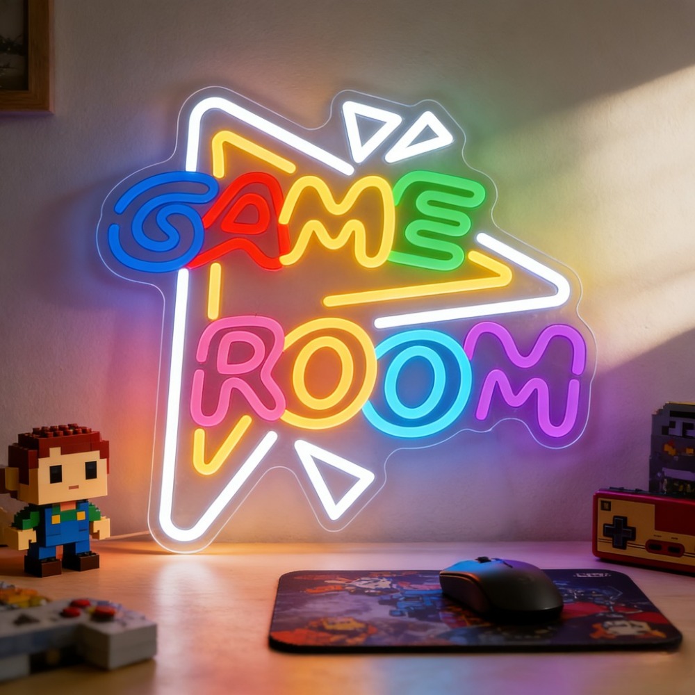 GAME ROOM LED-Neonschild Dimmb – Party Games Stream Bewertung und Preis