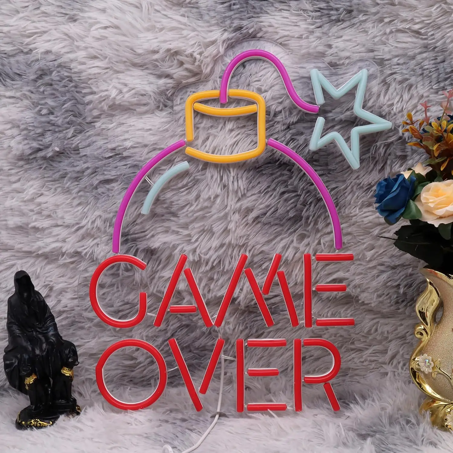 Game Over Rot-Rosa Neonlicht L – Party Games Stream Bewertung und Preis